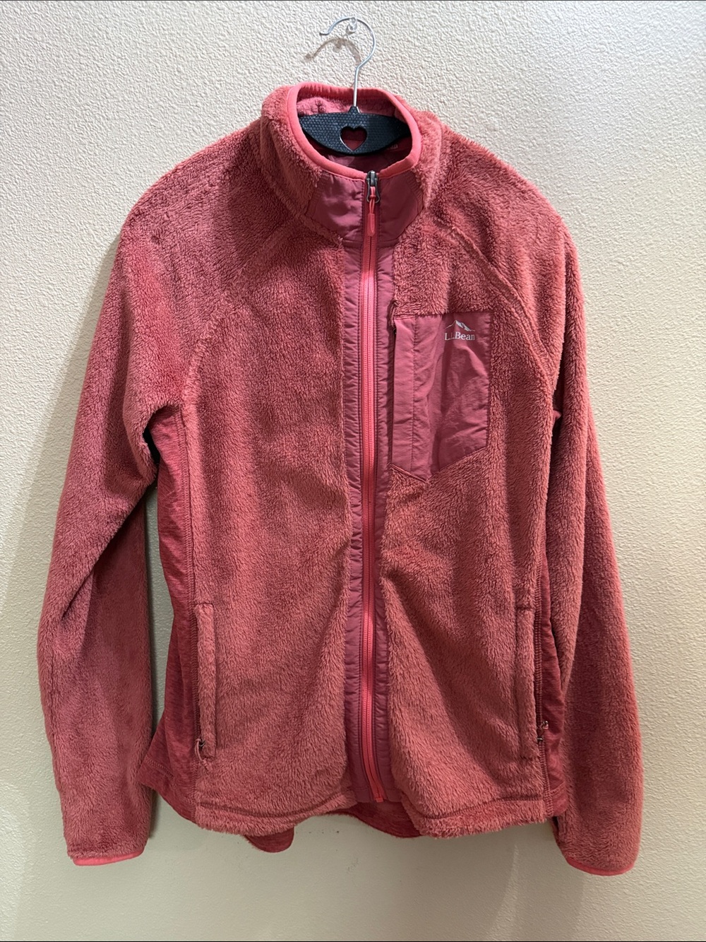 L.L. Bean Coral Fleece Full-Zip Jacket